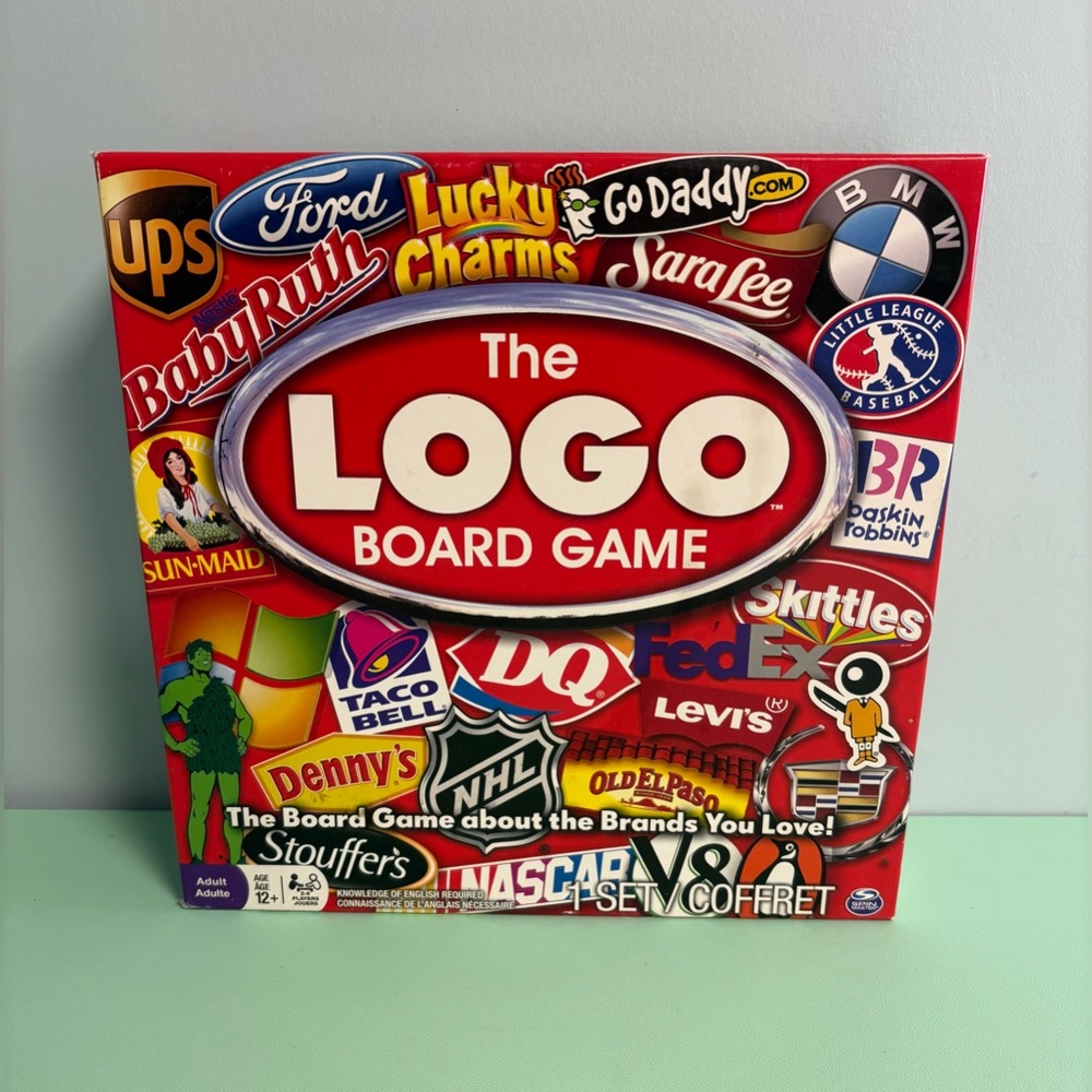 The Logo Board Game, Board Game About The Brands you Love, 12+ game, 2-6 players